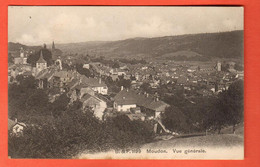 ZRU-10 Moudon Vue Générale . Circulé 1912  Franco-Suisse 1199 - Moudon