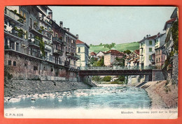 ZRU-12 Moudon Nouveau Pont Sur La Broye. Circ. 1924 - Moudon