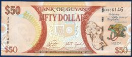 GUYANA 50 DOLLARS P-41 COMMEMORATIVE 50th ANNIVERSARY OF INDEPENDANCE 2016 UNC - Guyana