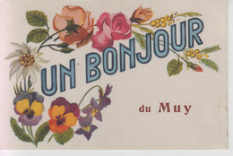 CPA Le Muy - Un Bonjour Du Muy (avec Pensées, Mimosa, Roses ...) - Le Muy