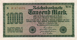 GERMANIA -1000 MARK 1922 - P-76b  WM - XF - 1000 Mark