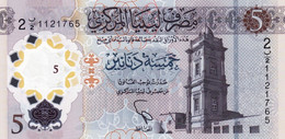 LIBYA POLYMER NOTE 5 DINARS 2021 PICK NEW UNC "free Shipping Via Regular Air Mail (buyer Risk Only)" - Libye