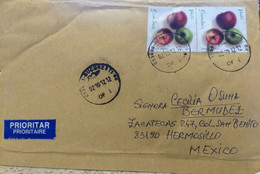 Rumania Apples Fruit Cover To MÉXICO - Briefe U. Dokumente