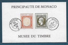 Monaco Bloc N°58a** Non Dentelé. Timbres Sur Timbre. Cote 250€ - Plaatfouten En Curiosa