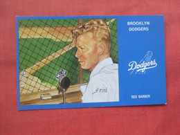Red Barber.    Brooklyn Dodgers       Ref 5768 - Honkbal