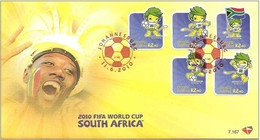 South Africa RSA 2010 First Day Cover FDC FIFA World Cup Football Game Soccer Sports Stamps SG 1781-1785 Rare - Cartas & Documentos