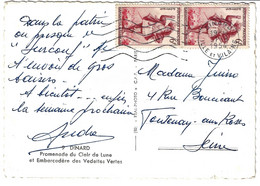 VALENCAY Indre 50c Mercure X 2 Yv 414B Ob 25 1 1941 - Covers & Documents