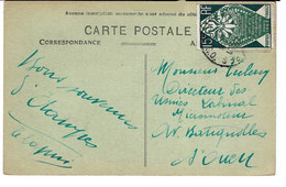 ETAMPES BANLIEUE S.O. Seine Et Oise 15c Arts Décoratifs Yv 211 Carte Postale Ob 1926 - Cartas & Documentos