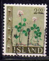 ISLANDA ICELAND ISLANDE ISLAND 1960 1962 FLORA FLOWERS IN NATURAL COLORS 2k USED USATO OBLITERE' - Used Stamps