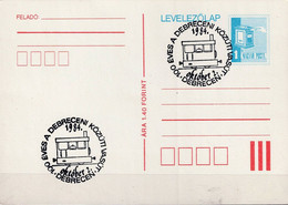 Ungarn Hungary Hongrie - Sonderstempel 100 Jahre Straßenbahn In Debrecen 1984 - Covers & Documents