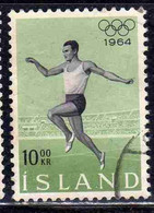 ISLANDA ICELAND ISLANDE ISLAND 1964 OLYMPIC GAMES TOKYO JUMPER 10k USED USATO OBLITERE' - Gebraucht