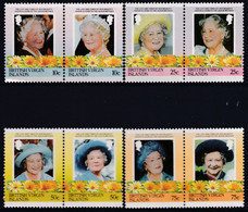 British Virgin Islands 1985 Queen Mother Sc 509-16 Mint Never Hinged - Iles Vièrges Britanniques