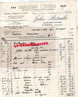 19 - USSEL - FACTURE JULES BETAILLE-PARFUMERIE PARFUM-AVENUE CARNOT ET DE LA GARE-1940 - Chemist's (drugstore) & Perfumery