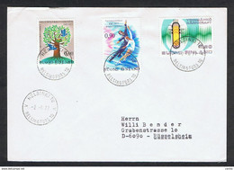 FINLAND: 1977  COVERT WITH: 90 P. + 90 P. + 90 P. (766 + 770 + 774) - TO GERMANY - Covers & Documents