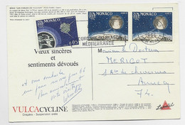 MONACO 10CX2+5C CARTE SERIE FORGES FUILCAIN MONT FUJI JAPAN MONTE CARL 1966 PUB VULCACYCLINE - Cartas & Documentos