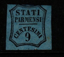 Italy Former States Parma  S 2A  1857  Newspaper Postage Due,9 Ultra, Mint No Gum,$ 8.00 - Parma
