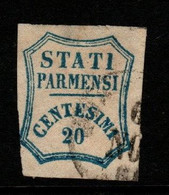 Italy Former States Parma  S 15  1859  Stati Parmensi ,20c Blue,used - Parme