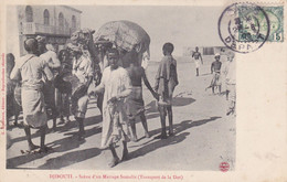 1906 Djibouti  Scène D'un Mariage Somalis (Transport De La Dot) - Dschibuti