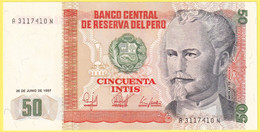 Billet De Banque Neuf - 50 INTIS - 26 DE JUNIO DE 1987 - N° A 3117410 N - République Du Pérou 1987 - Peru