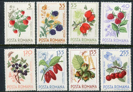 ROMANIA 1964 Wild Berries MNH / **.  Michel 2361-68 - Nuevos