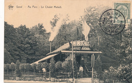 GENT  - AU PARC - LE CHALET MATADI  1911  -   MOOIE STAAT    2 SCANS - Eeklo