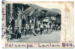 - Bazar Des Panier, Constantinople, Animation, écrite, 1901, Carte De 121 Ans, Cachet, Scans.. - Turkey