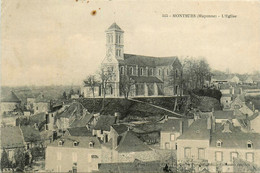 Montsurs * Vue Sur L'église Du Village - Autres & Non Classés