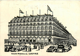 Paris * 1er * Les Grands Magasins Du Louvre * Cpa Illustrateur * Pub Publicité Au Dos - District 01