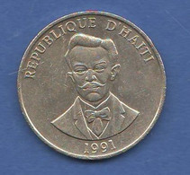 Haiti 50 Centimes 1991 Republique D'Haiti  Nichel Coin - Haití