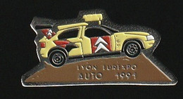 75135-Pin's. Citroen..rallye.Lyon Eurexpo.auto 1991 - Citroën