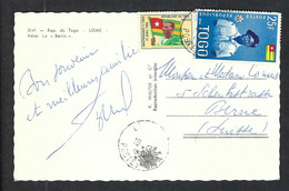 TOGO 1974: CP Ill. De Lomé à Genève (Suisse) Affr. De 60F - Lettres & Documents
