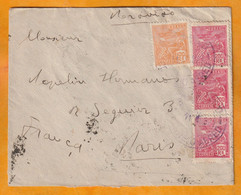 1932 - Enveloppe PAR AVION De CAMPINAS (Sao Paulo) Vers PARIS  - Affranchissement 3200 Rs - Airmail (Private Companies)