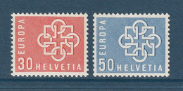 ⭐ Suisse - YT N° 630 Et 631 ** - Neuf Sans Charnière - 1959 ⭐ - Unused Stamps