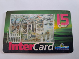 ST MARTIN / INTERCARD  15 EURO  FLAMBOYANT A SANDY    NO 040   Fine Used Card    ** 10895 ** - Antilles (French)