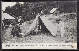 CPA MILITARIA - Nos Alpins En Campagne - Manoeuvres