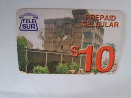 SURINAME US $10    PREPAID CALLING CARD   / TELE SUR BUILDING            **10916 ** - Suriname