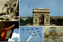 Delcampe - 75 PARIS L'ARC DE TRIOMPHE MULTI VUES "L'ARCHE DEMUSUREE" CONSTRUITE DE 1806 A 1836 FAITE POUR DES APOTHEOSES V. HUGO - Triumphbogen