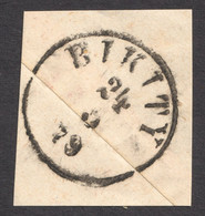 BIKITY Bácsbokod Postmark HUNGARY 1879 / Coat Of Arms - CROATIA - Poststempel (Marcophilie)