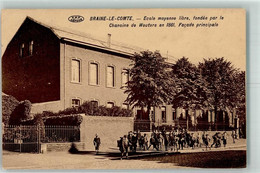 Braine-le-Comte Ecole Moyenne Libre Facade Animation Edition Rare - Braine-le-Comte