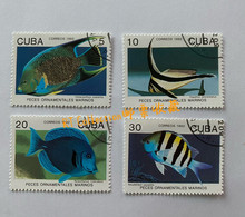 Cuba 1992 Fauna Fish Animal Fishes Animals Fauna Nature Marine Life Holacanthus Isabelita Stamps USED - Usati