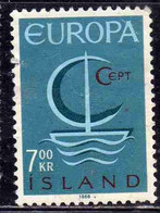 ISLANDA ICELAND ISLANDE ISLAND 1966 EUROPA CEPT UNITED 7k USED USATO OBLITERE' - Used Stamps