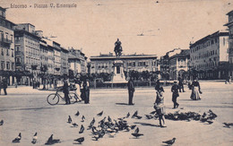 A17546 - LIVORNO, PIAZZA V. EMANUELE POST CARD, UNUSED - Livorno