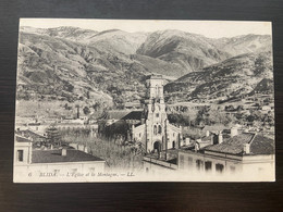 Blida L'eglise Et La Montagne 1916 - Blida