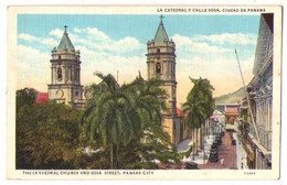 Panama 006, IL Maduro 115367, Panama City, The Cathedral Church And Sosa Street - Panama