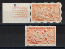 Variété - Jaune Unicolore , Brun Absent , Maury 860a , N** MNH , BdF + 1 Normal , Cote 265 Euros - Unused Stamps