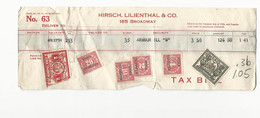 56283 ) USA Revenue Stock Transfer Tax Stamp Delivery Bill 1934 - Fiscale Zegels