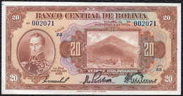 Bolivia 20 Boliviano 1928 VF+ Banknote - Bolivia