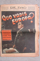 De DAG Onpartijdig Morgenblad 1939 Quo Vadis Europa? - 1939-45
