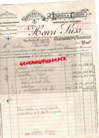 63- CLERMONT FERRAND- FACTURE HENRI SUSS- MANUFACTURE LAINES COTONS-FABRIQUE LAINAGES-10 RUE ANDRE MOINIER-1941 - Textilos & Vestidos