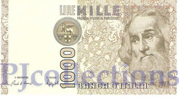 ITALIA - ITALY 1000 LIRE 1982 PICK 109b UNC PREFIX "E" - 1000 Lire